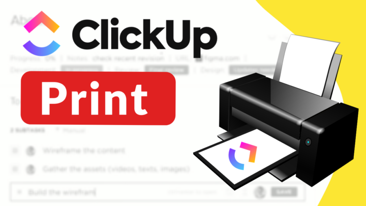 Can you PRINT ClickUp Tasks? Kinda. | Print task list, Export views, or Print Docs from ClickUp