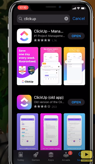 clickup mobile app