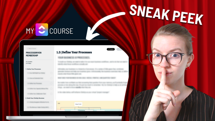 My ClickUp course just got a HUGE makeover…