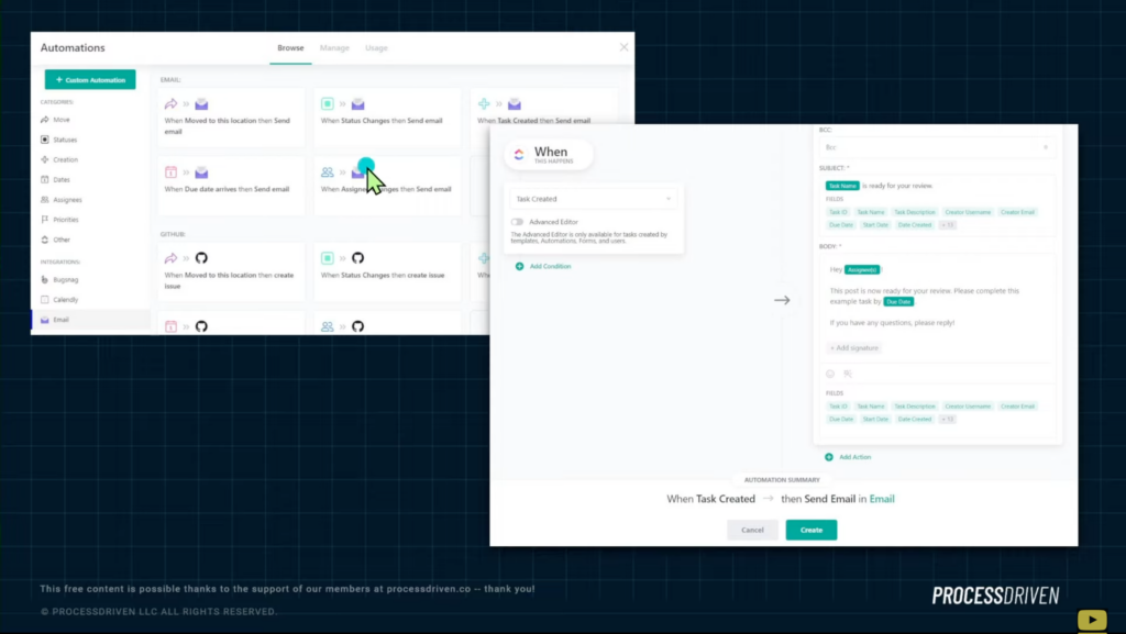 Missive Rules vs. ClickUp Automations side-by-side comparison