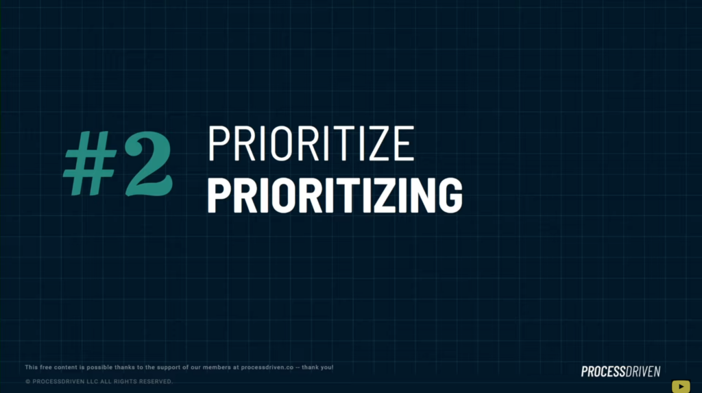 Productivity Tip #2: Prioritize Prioritizing