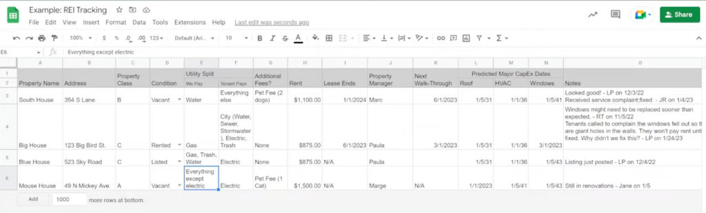 Spreadsheets are familiar and relatively easy to use.